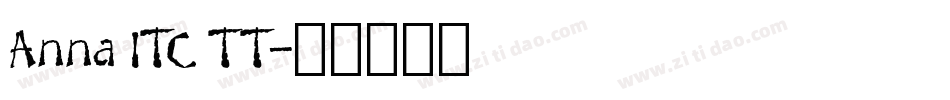 Anna ITC TT字体转换